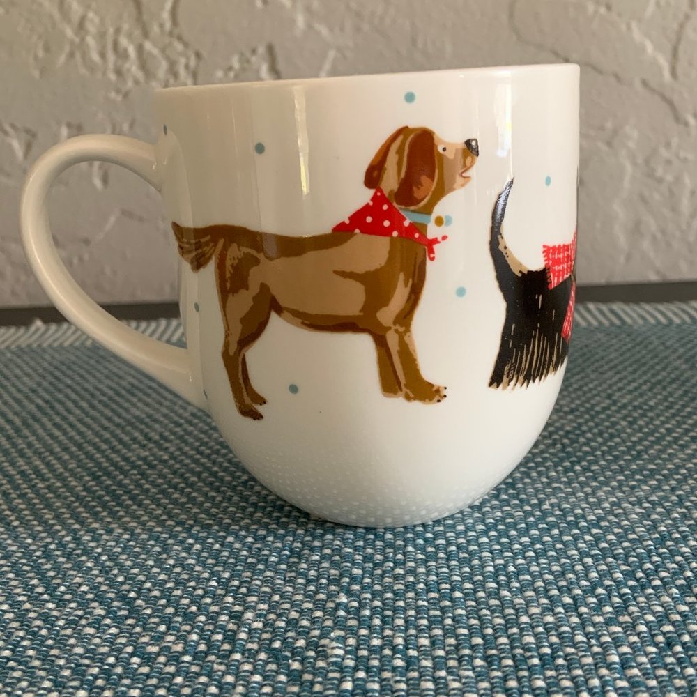 Hound Dog Bone China Curved Mug - NWT